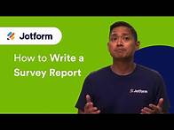 Video thumbnail for How to Write a Survey Report