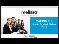 Video thumbnail for MAILING 101: A Crash Course on How to Do a Bulk Mailing - Part 1
