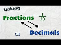 Video thumbnail for Linking Fractions and Decimals | Maths | EasyTeaching