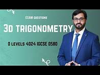 Video thumbnail for 3D TRIGONOMETRY FOR 2025 SYLLABUS| O LEVELS 4024 | IGCSE 0580