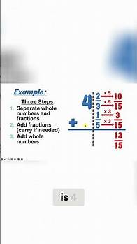 Video thumbnail for Easy Addition with Whole Numbers - Adding Fractions