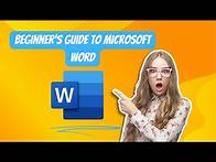 Video thumbnail for Beginner's Guide to Microsoft Word | Microsoft Word Tutorial