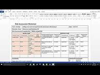 Video thumbnail for How to fill out a risk assessment worksheet