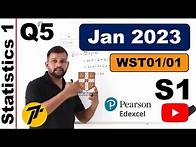 Video thumbnail for Jan 2023/S1 | WST01/01 | Q.No.5 | Normal distribution, Q1 & Q3, outliers | IAL Pearson Edexcel
