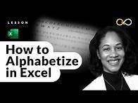 Video thumbnail for How to Alphabetize in Excel