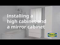 Video thumbnail for Installing a high cabinet and a mirror cabinet
