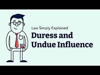 Video thumbnail for Duress and Undue Influence | Contracts | Defenses and Excuses