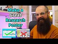 Video thumbnail for What makes a great research poster? [Good and Bad Examples]