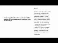 Video thumbnail for Writing a Response to Unseen Poetry 27 1