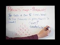 Video thumbnail for Pascal's Triangle - Probability - Coin Toss Problem