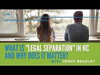 Video thumbnail for What Is "Legal Separation" in NC and Why Does it Matter?