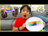 Video thumbnail for DIY Rainbow Science Experiments with 1hr activities for kids to do at home!!
