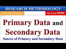 Video thumbnail for Primary data and Secondary Data, sources of data collection in research, research methodology