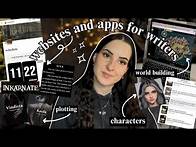 Video thumbnail for free websites and apps for writers! // for plotting, world-building, characterization, and more ✍🏻