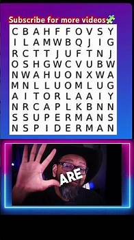 Video thumbnail for 🧩🦸‍♂️Uncover hidden words in challenging word search puzzles
