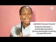 Video thumbnail for Concord in English Grammar. Rules of Concord simplified. Subject Verb Agreement. WASSCE. JAMB. ESL.