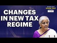 Video thumbnail for Income Tax Slabs In Union Budget 2024: Changes In New Tax Regime Announced