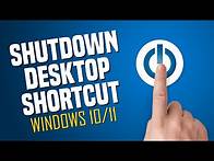 Video thumbnail for How to Create a Shutdown Desktop Shortcut in Windows
