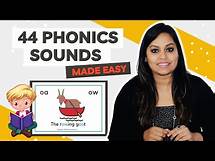 Video thumbnail for How to Teach 44 Phonics Sounds to Kids I 44 sounds of English with Examples l 44 Phonemes