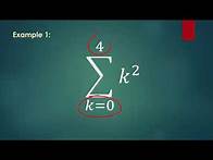 Video thumbnail for Using the summation symbol