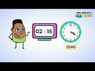 Video thumbnail for Telling Time and Elapsed Time Problems | MightyOwl Math | 3rd Grade