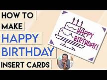 Video thumbnail for Make Easy Birthday Cards | Cricut BIRTHDAY CARD tutorial | easy insert cards