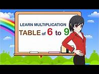 Video thumbnail for Learn Multiplication - Table of 6 to 9