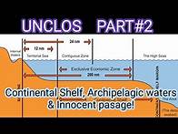 Video thumbnail for UNCLOS PART#2/5 Continental Shelf, Passage, Innocent passage in a logical sequence to remember!