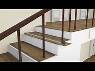 Video thumbnail for How to Install FirmFit® planks on stairs with rails