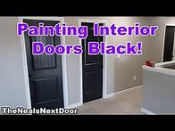 Video thumbnail for Painting Interior Doors Black!