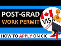 Video thumbnail for How to apply for PGWP in Canada Step by step guide 2024 Open work permit 1/3