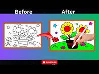 Video thumbnail for Colouring flower video | Adult coloring book| Asmr colour with me | Stress-Relief Coloring book