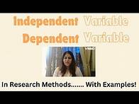 Video thumbnail for Independent and Dependent Variable -Research Methods -Psychology-with examples:For IB, AS A level 11