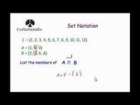 Video thumbnail for Set Notation - Corbettmaths