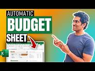 Video thumbnail for How to make a Budget spreadsheet in Excel quickly (with FREE Template)