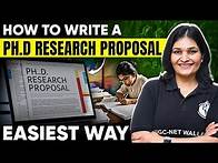 Video thumbnail for How To Write A Ph.D Research Proposal | Steps to Writing a Research Proposal | Priyanka Sharma
