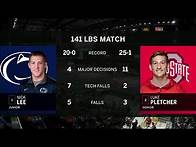 Video thumbnail for 141 LBS: #1 Nick Lee (PSU) vs. #2 Luke Pletcher (OSU) | 2020 B1G Wrestling Championships
