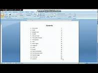 Video thumbnail for How to create a table of contents easily in ms word with right tab