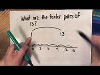 Video thumbnail for Factors and Factor Pairs