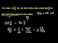 Video thumbnail for Word Problems: Multiplying and Dividing Fractions