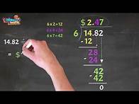 Video thumbnail for Dividing Decimals Using the Standard Algorithm - 5th Grade