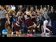 Video thumbnail for Mississippi State buzzer beater ends UConn's 111-game win streak | 2017 Final Four