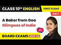 Video thumbnail for A Baker from Goa - Glimpses of India | Class 10 English Literature Chapter 7 (2022-23)