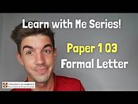 Video thumbnail for iGCSE First Language English - Extended Response Q3 (Formal Letter)