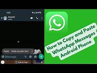 Video thumbnail for How to Copy and Paste WhatsApp Messages Android Phone or Tablet [2025]