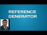Video thumbnail for Project Reference Generator (English)