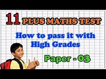 Video thumbnail for 11 Plus Maths Practice Papers - Paper 03