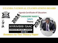 Video thumbnail for Answers to UNEB Chemistry Paper 1 2024 Item 2 // WELL EXPLAINED