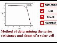 Video thumbnail for Easy way how to calculate #shunt resistance (Rsh) and series resistance (Rs) and # for #PV Panels?