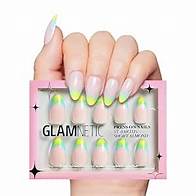 Video thumbnail for Glamnetic Press On Nails - St. Barths | Semi-Transparent Ombre French Tip Short Almond Nails, Reusable | 15 Sizes - 30 Nail Kit
